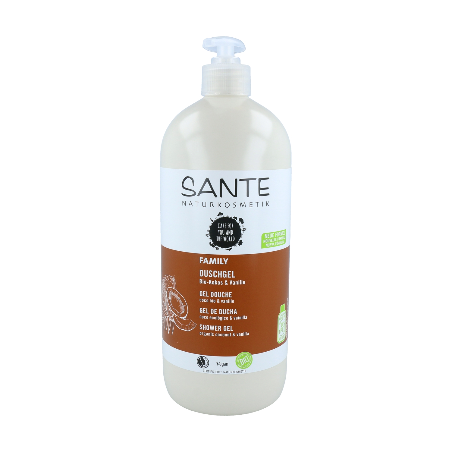 Gel de ducha de coco y vainilla