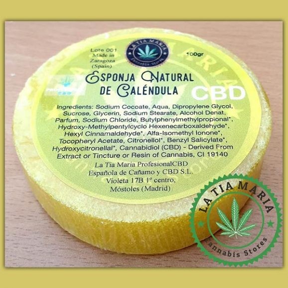 Esponja CBD Natural Caléndula