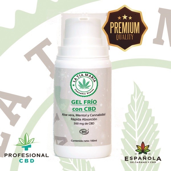 Gel frío con CBD