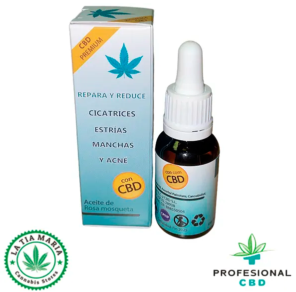 Aceite esencial de Rosa Mosqueta con CBD
