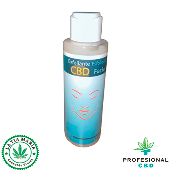 Exfoliante facial con CBD
